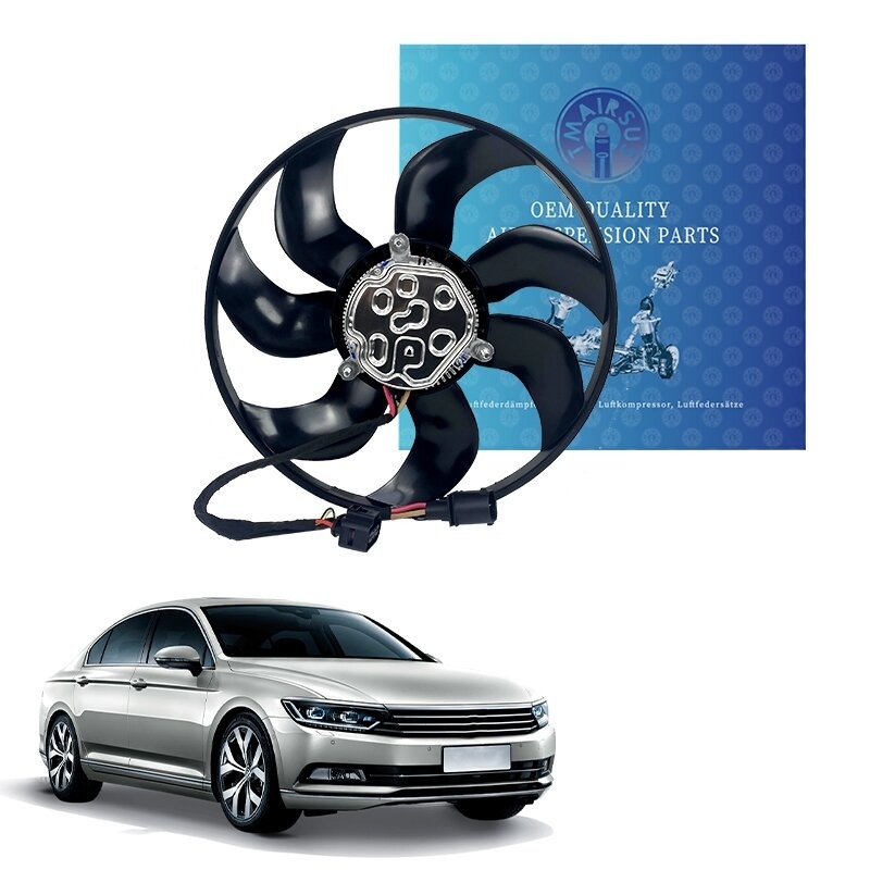 Kipas pendingin mobil karet baja aluminium untuk VW SHARAN 7N_ENGINE baru ISO TS15949 bersertifikat