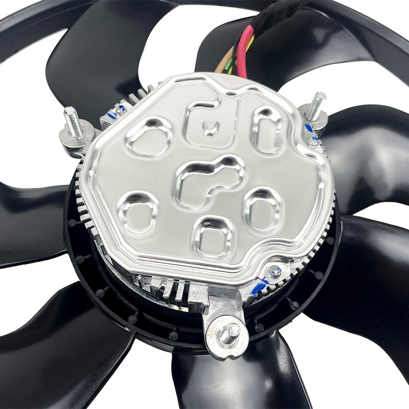 Motor kipas pendingin radiator baja aluminium untuk mesin VW SHARAN 7N baru