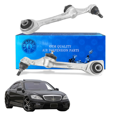 Lengan kontrol aluminium bawah untuk Mercedes Benz W221 Suspensi kontrol lengan dan bola gabungan perakitan 2213308107 2213308207